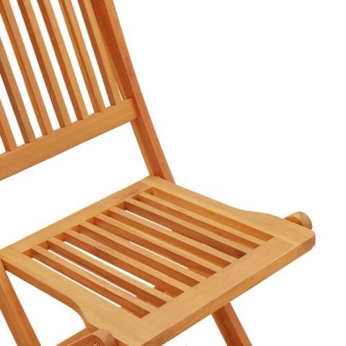 5-Piece Folding Garden Dining Set Solid Wood Acacia - Image 8