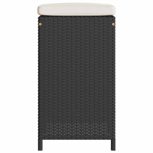 6x Garden Bar Stools with Cushions Wicker Rattan Outdoor Patio Dining Chairs - Image 5
