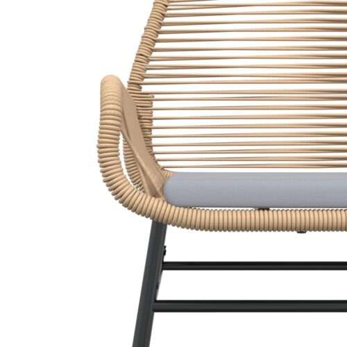 Garden Chairs 2pcs with Cushions Brown Poly Rattan - Image 8