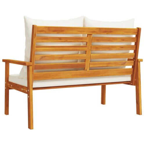 Garden Sofa Bench 120cm with Cushion Solid Wood Acacia - Image 6
