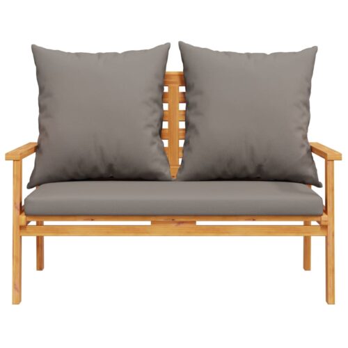Garden Sofa Bench 120cm with Cushion Solid Wood Acacia - Image 4