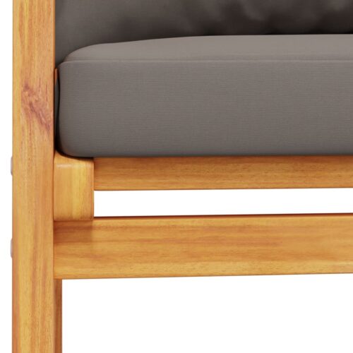 Garden Sofa Bench 120cm with Cushion Solid Wood Acacia - Image 7