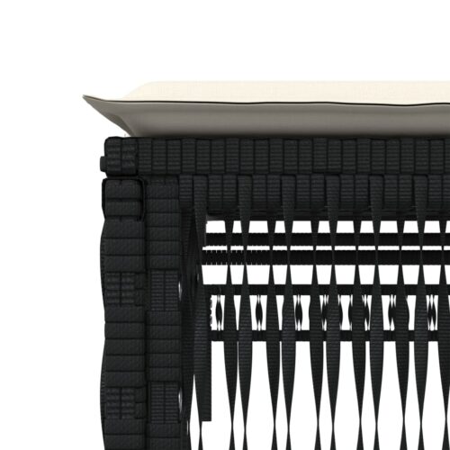Sun Loungers 2pcs with Table Black Poly Rattan - Image 8