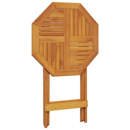 Folding Garden Table 60x75cm Solid Wood Acacia - Image 8