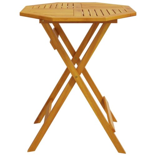 Folding Garden Table 70x75cm Solid Wood Acacia - Image 5