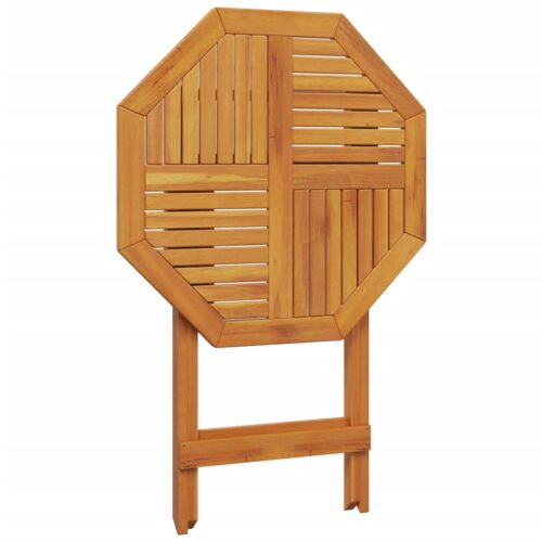 Folding Garden Table 70x75cm Solid Wood Acacia - Image 8