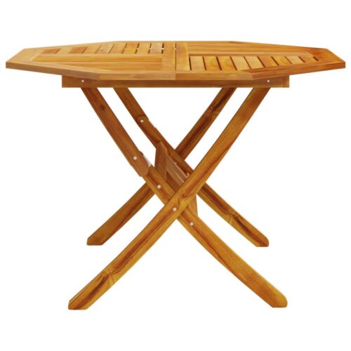 Folding Garden Table 110x75cm Solid Wood Acacia - Image 5