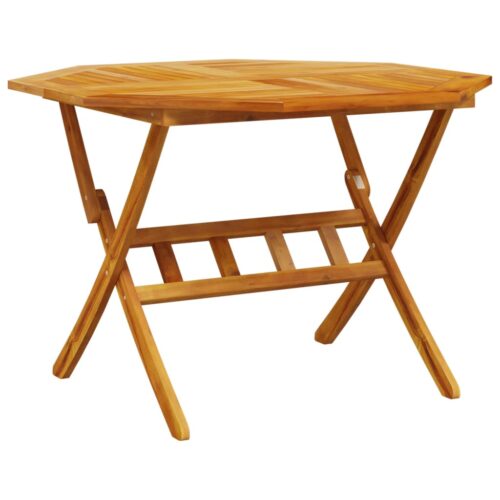 Folding Garden Table 110x75cm Solid Wood Acacia - Image 6