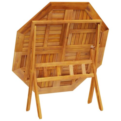 Folding Garden Table 110x75cm Solid Wood Acacia - Image 9