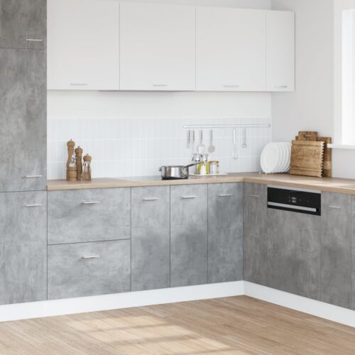 Wooden Sink Bottom Cabinet Concrete Grey 80x46x81.5cm - Image 3