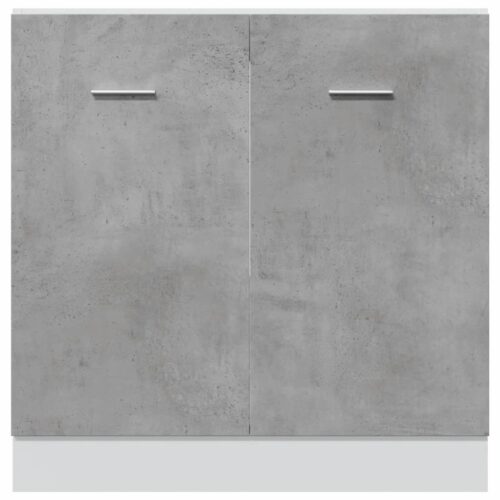 Wooden Sink Bottom Cabinet Concrete Grey 80x46x81.5cm - Image 5