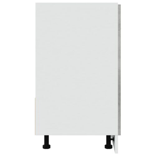 Wooden Sink Bottom Cabinet Concrete Grey 80x46x81.5cm - Image 6
