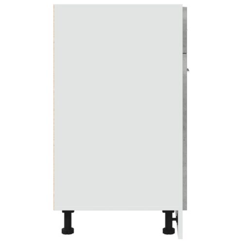 Wooden Drawer Bottom Cabinet Concrete Grey 60x46x81.5cm - Image 5