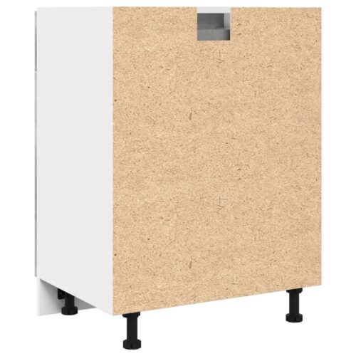 Wooden Drawer Bottom Cabinet Concrete Grey 60x46x81.5cm - Image 6