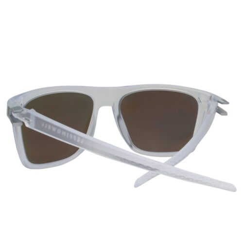 Oakley OO 9100-0757 Leffingwell Matte Clear Prizm Sapphire Polarized Sunglasses - Image 3