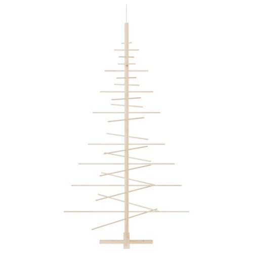 Wooden Christmas Tree Table Top Xmas Decor 180cm Solid Wood Pine - Image 4