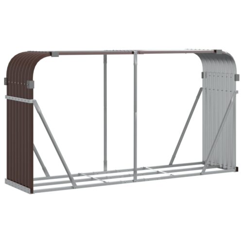Log Holder Brown 180x45x100cm Galvanised Steel - Image 2