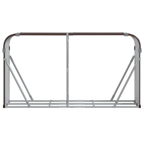 Log Holder Brown 180x45x100cm Galvanised Steel - Image 4