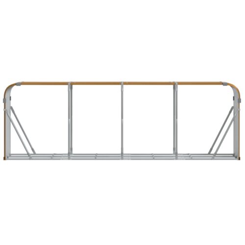 Log Holder Light Brown 300x45x100cm Galvanised Steel - Image 4