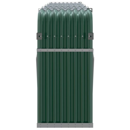 Log Holder Green 300x45x100cm Galvanised Steel - Image 5