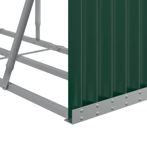 Log Holder Green 300x45x100cm Galvanised Steel - Image 7