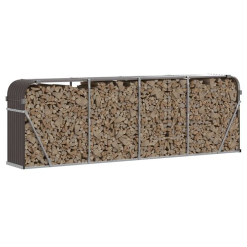 Log Holder Brown 300x45x100cm Galvanised Steel - Image 3