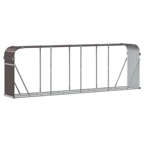 Log Holder Brown 300x45x100cm Galvanised Steel - Image 6