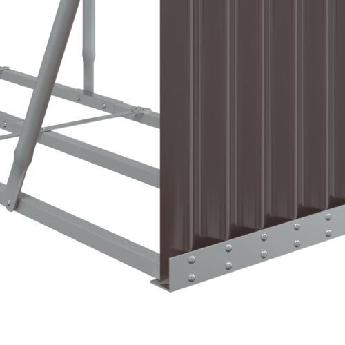 Log Holder Brown 300x45x100cm Galvanised Steel - Image 7
