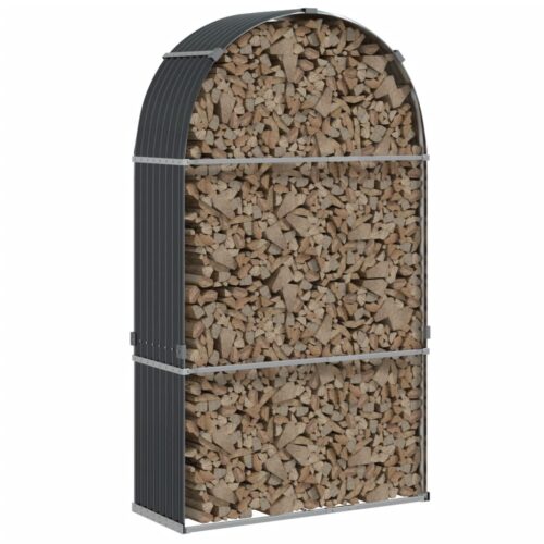 Log Holder Anthracite 120x45x210cm Galvanised Steel - Image 3