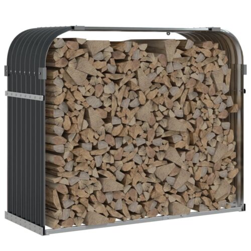 Log Holder Anthracite 120x45x100cm Galvanised Steel - Image 3