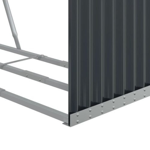 Log Holder Anthracite 120x45x140cm Galvanised Steel - Image 7