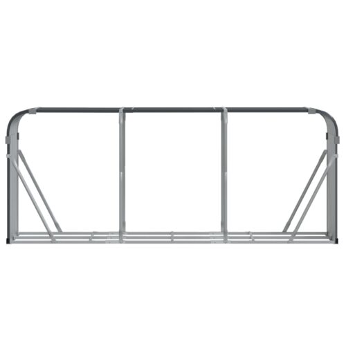 Log Holder Anthracite 234x45x100cm Galvanised Steel - Image 4