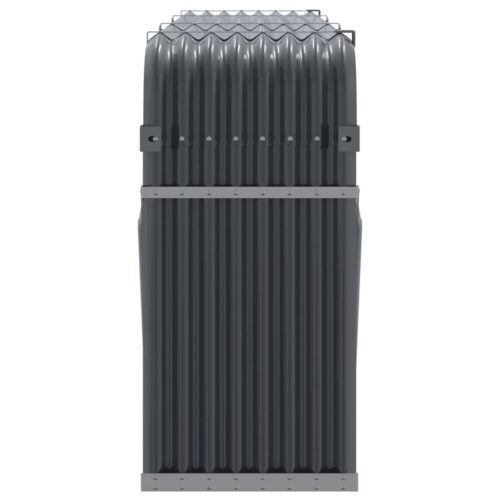 Log Holder Anthracite 234x45x100cm Galvanised Steel - Image 5
