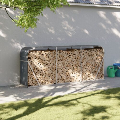 Log Holder Anthracite 234x45x100cm Galvanised Steel - Image 11