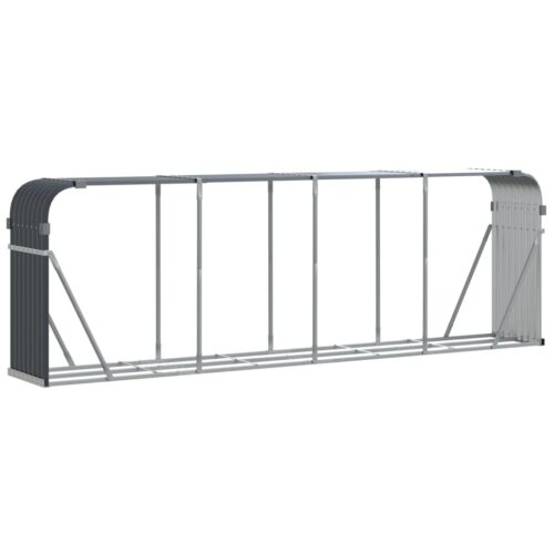 Log Holder Anthracite 300x45x100cm Galvanised Steel - Image 2