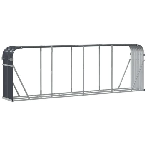 Log Holder Anthracite 300x45x100cm Galvanised Steel - Image 6