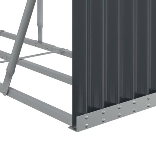 Log Holder Anthracite 300x45x100cm Galvanised Steel - Image 7