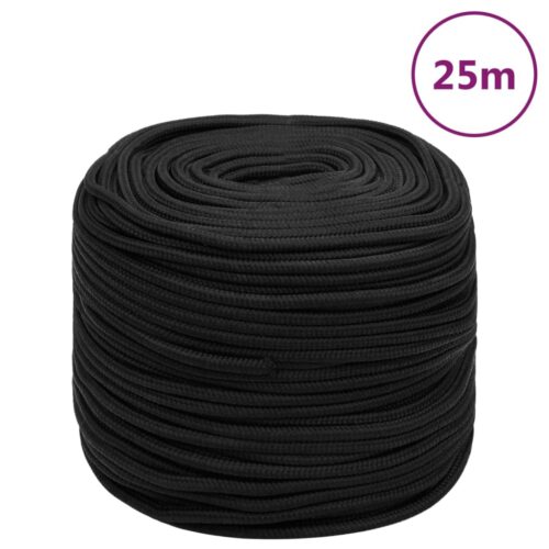 Boat Rope Full Black 6mm 25M Polypropylene - Image 7