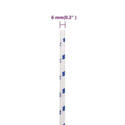 Boat Rope White 6mm 25M Polypropylene - Image 6