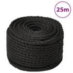 Black Poly Rope 12mm 25M Polypropylene