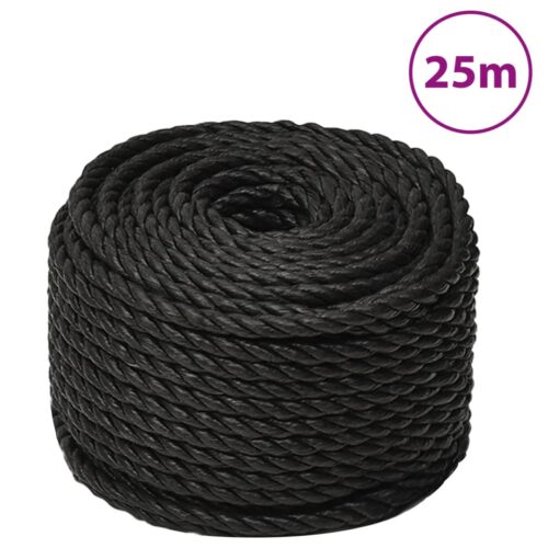Black Poly Rope 12mm 25M Polypropylene
