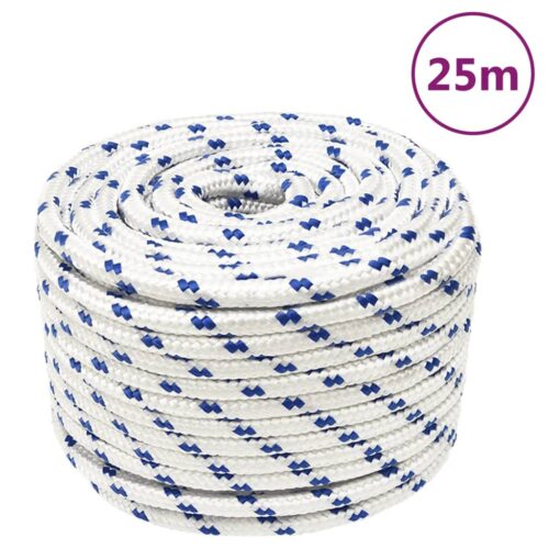 Boat Rope White 12mm 25M Polypropylene