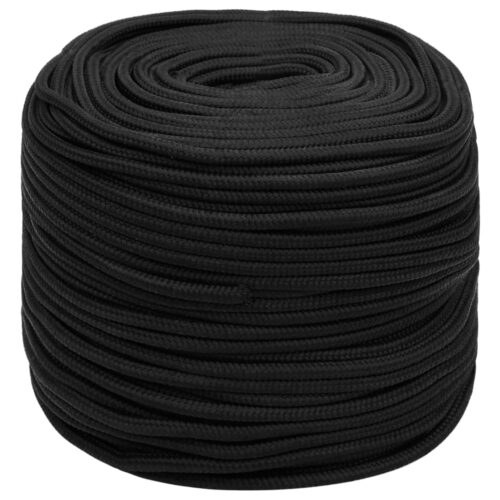 Boat Rope Full Black 6mm 100M Polypropylene - Image 2