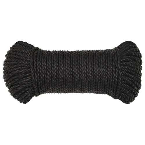 Black Poly Rope 8mm 100M Polypropylene - Image 3