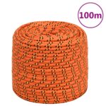 Boat Rope Orange 10mm 100M Polypropylene