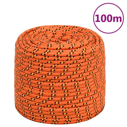 Boat Rope Orange 10mm 100M Polypropylene