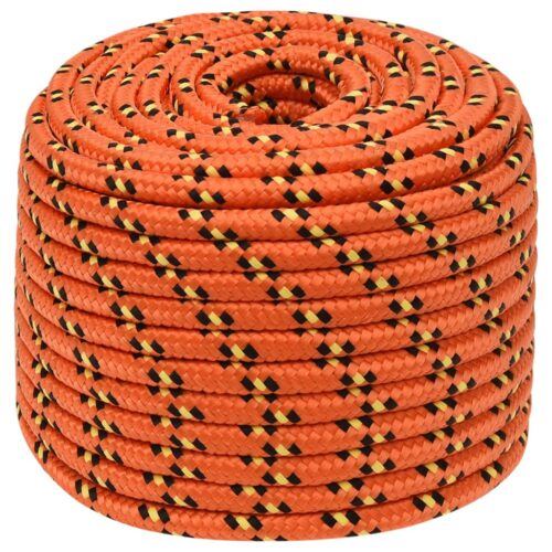 Boat Rope Orange 12mm 100M Polypropylene - Image 2