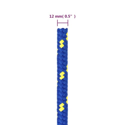 Boat Rope Blue 12mm 100M Polypropylene - Image 6