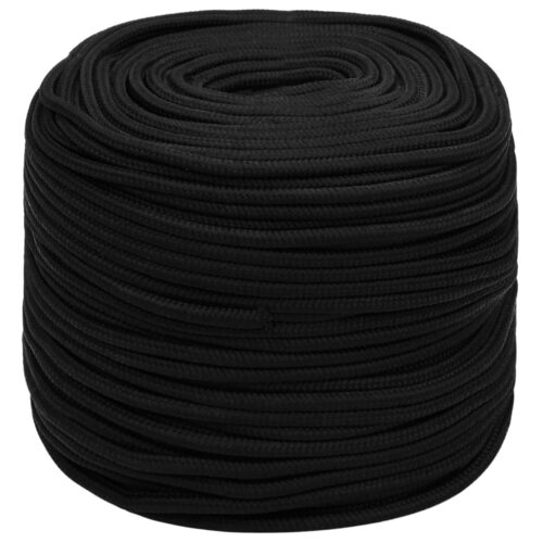 Black Poly Rope 8mm 100M Polyester - Image 2