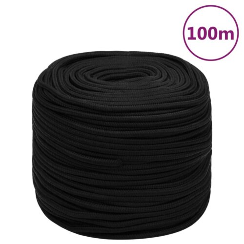 Black Poly Rope 8mm 100M Polyester - Image 7
